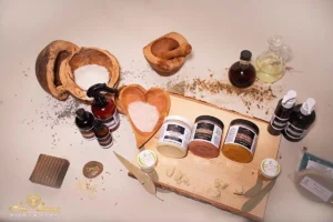 Natural Aerial photo of Organic Products